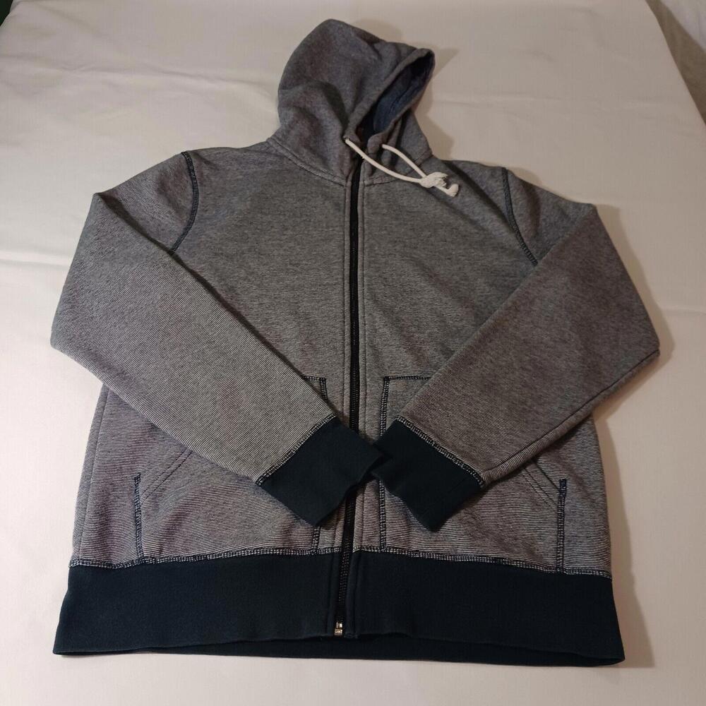 LOGG H&M Label Of Graded Goods Men's Gray Full Zip Drawstring Jacket Size Medium